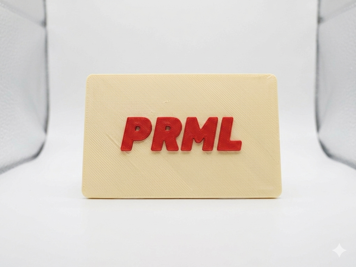 PRML TAP CARD — Beige, front and back