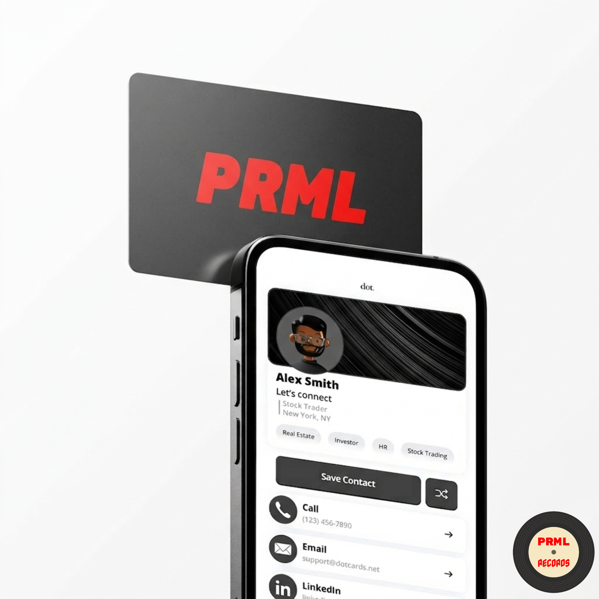 PRML TAP CARD tap demo on smartphone