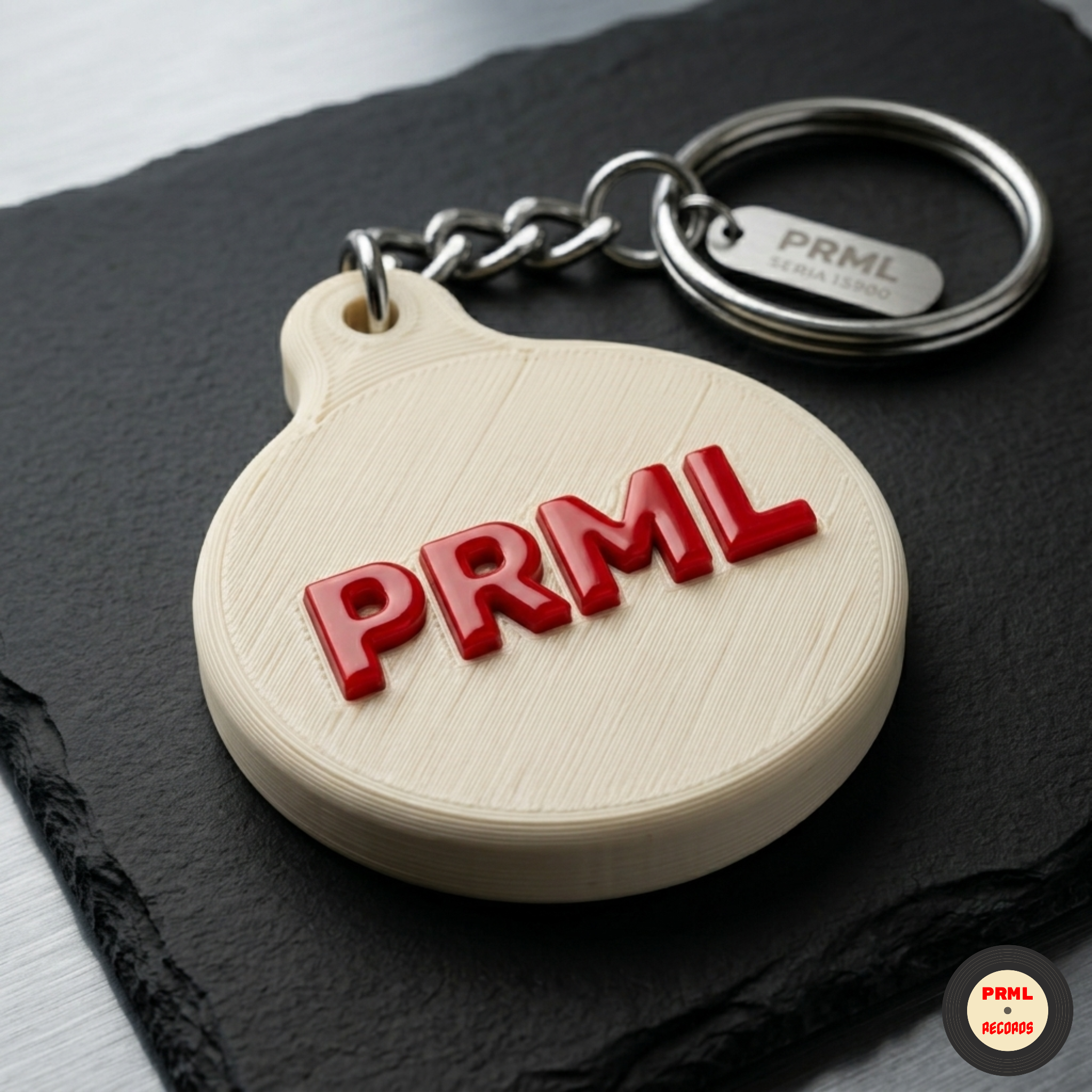 PRML TAP KEYCHAIN — Beige